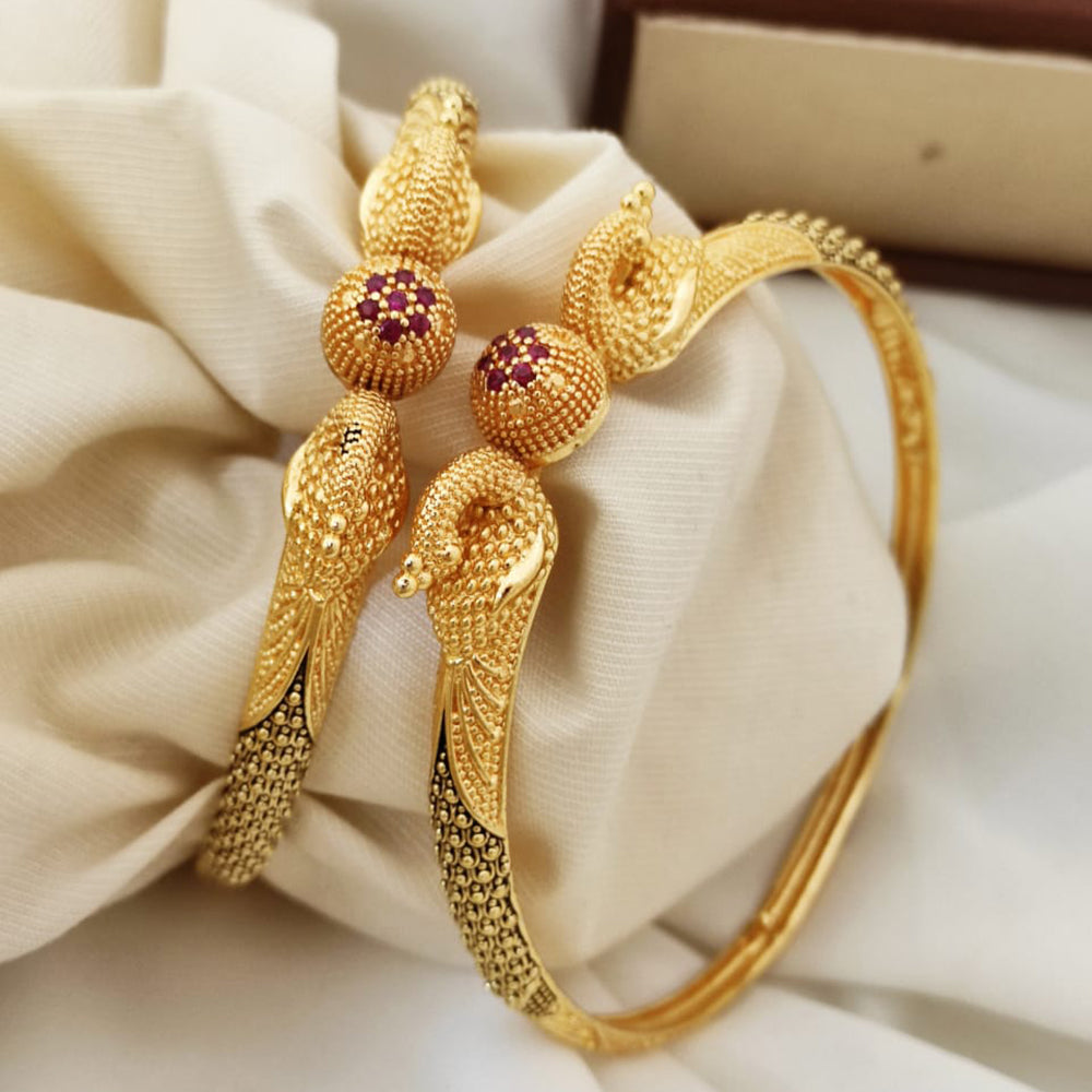 H K Fashion Gold Plated Bangle Set