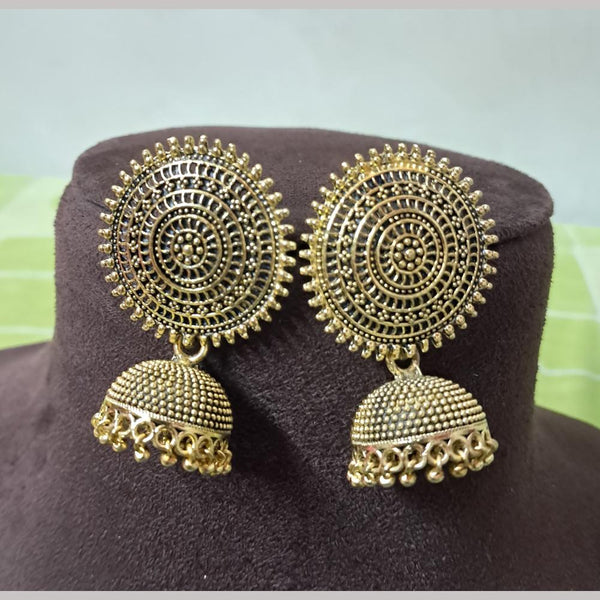 H K Fashion Gold Plated Jhumki Earrings