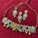 India Art Gold Plated Kundan Stone Necklace Set