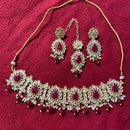 India Art Gold Plated Kundan Stone Necklace Set