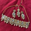 India Art Gold Plated Kundan Stone Necklace Set