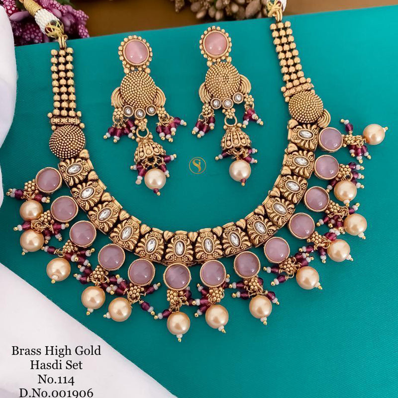 India Art Gold Plated Necklace Set