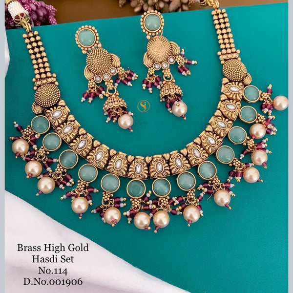 India Art Gold Plated Necklace Set