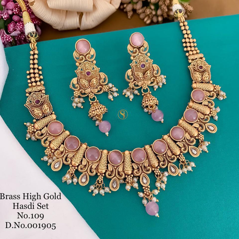 India Art Gold Plated Necklace Set