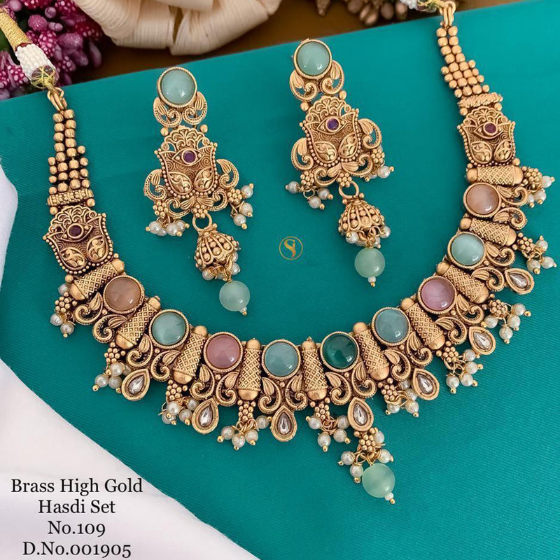 India Art Gold Plated Necklace Set