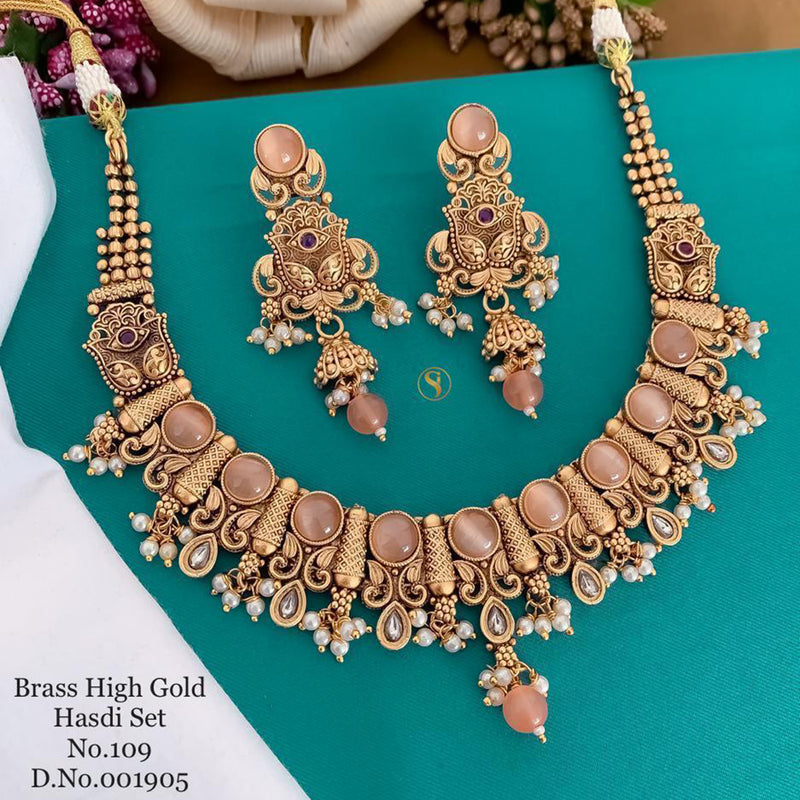 India Art Gold Plated Necklace Set