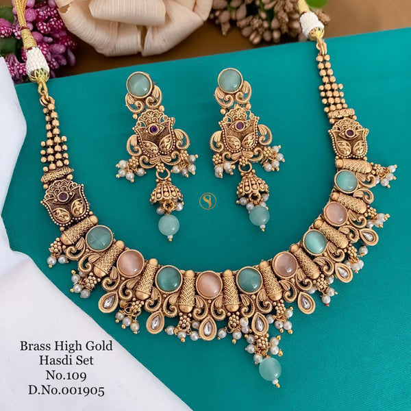 India Art Gold Plated Necklace Set