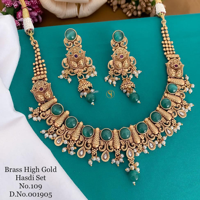 India Art Gold Plated Necklace Set