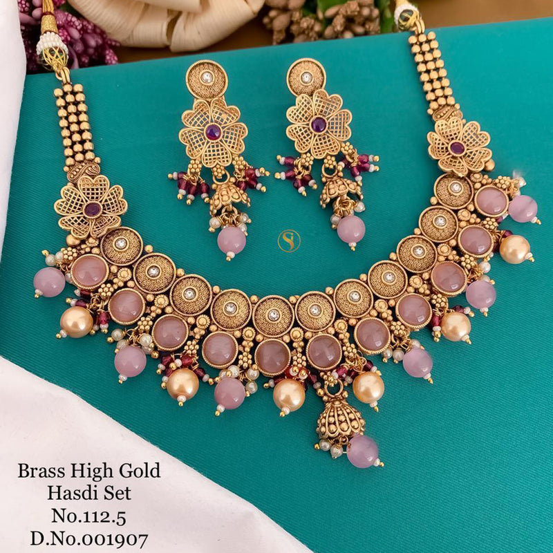 India Art Gold Plated Necklace Set