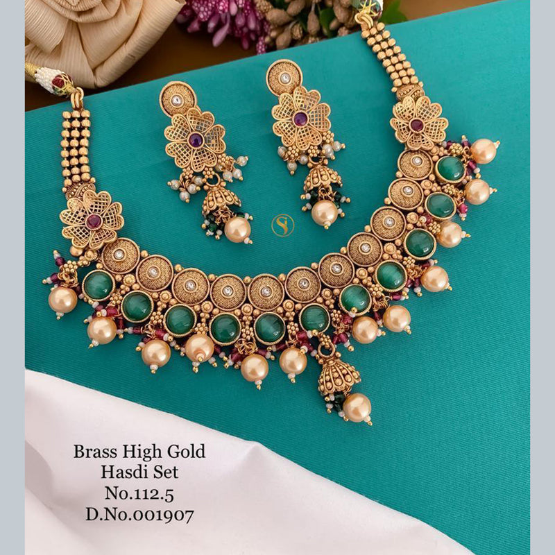 India Art Gold Plated Necklace Set