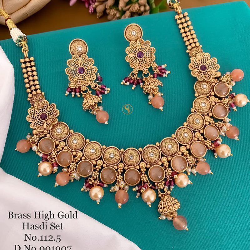 India Art Gold Plated Necklace Set