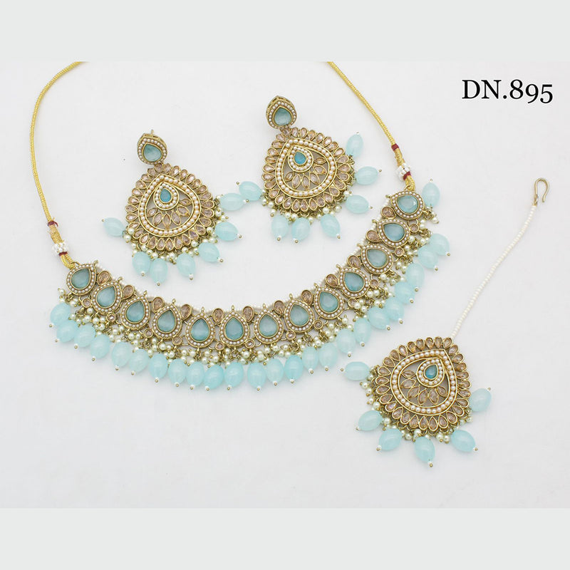 India Art Gold Plated Necklace Set