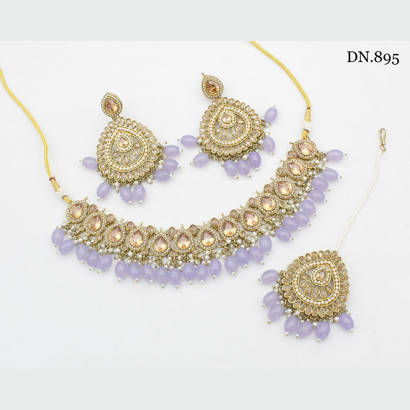 India Art Gold Plated Necklace Set