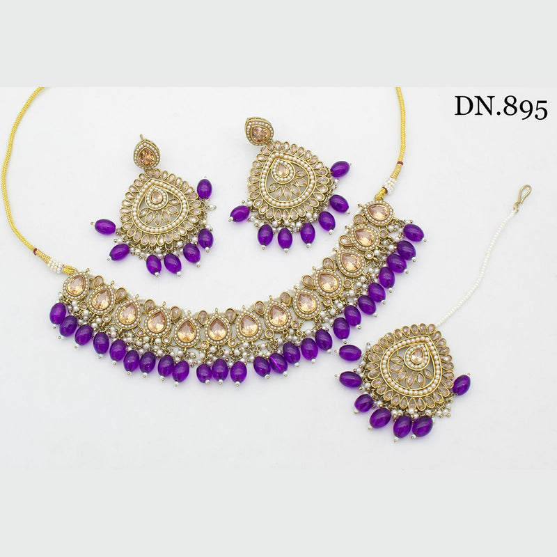 India Art Gold Plated Necklace Set