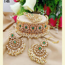 India Art Gold Plated Choker Necklace Set