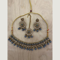 India Art Gold Plated Crystal Stone Necklace Set