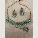India Art Gold Plated Crystal Stone Necklace Set