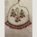 India Art Gold Plated Crystal Stone Necklace Set
