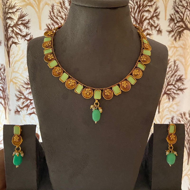 India Art Gold Plated Necklace Set