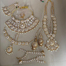 India Art Gold Plated Kundan Stone Beads And Meenakari Bridal Set