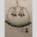 India Art Gold plated Kundan Beads And Pearl Necklace Set