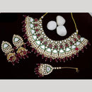 India Art Gold plated Kundan Beads And Pearl Necklace Set