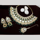India Art Gold plated Kundan Beads And Pearl Necklace Set