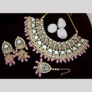 India Art Gold plated Kundan Beads And Pearl Necklace Set