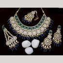 India Art Gold plated Kundan Beads And Pearl Necklace Set