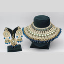 India Art Gold plated Kundan Beads And Pearl Necklace Set