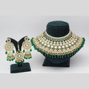 India Art Gold plated Kundan Beads And Pearl Necklace Set