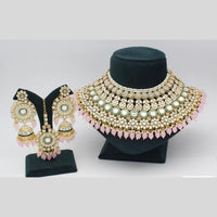 India Art Gold plated Kundan Beads And Pearl Necklace Set