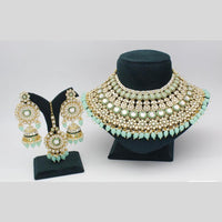 India Art Gold plated Kundan Beads And Pearl Necklace Set