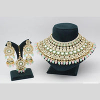 India Art Gold plated Kundan Beads And Pearl Necklace Set