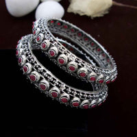 India Art Oxidised Pota Stone Bangles