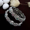 India Art Oxidised Pota Stone Bangles