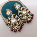 India Art Tradition In Motion Kundan Pearl And Beads Dangler Earrings 