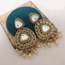 India Art Tradition In Motion Kundan Pearl And Beads Dangler Earrings