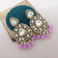 India Art Tradition In Motion Kundan Pearl And Beads Dangler Earrings