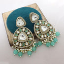 India Art Tradition In Motion Kundan Pearl And Beads Dangler Earrings