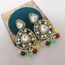 India Art Tradition In Motion Kundan Pearl And Beads Dangler Earrings
