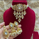 India Art Ethnic Elegance Kudan And Pearl Necklace Set-10731501