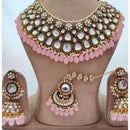 India Art Timeless Beauty Kundan Beads And Pearl Necklace Set