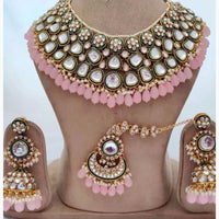 India Art Timeless Beauty Kundan Beads And Pearl Necklace Set