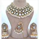 India Art Timeless Beauty Kundan Beads And Pearl Necklace Set