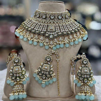 India Art Timeless Beauty Kundan Beads And Pearl Necklace Set