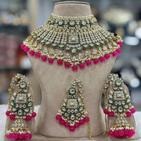 India Art Timeless Beauty Kundan Beads And Pearl Necklace Set