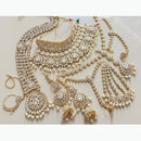 India Art Shimmer Glow Kundan Stone And Beads Bridal Set