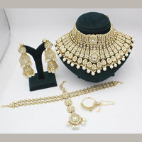 India Art Ethnic Glam Kundan And Pearl Choker Necklace Set