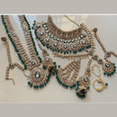 India Art Elegant Glow Kundan Stone And Pearls Bridal Necklace set